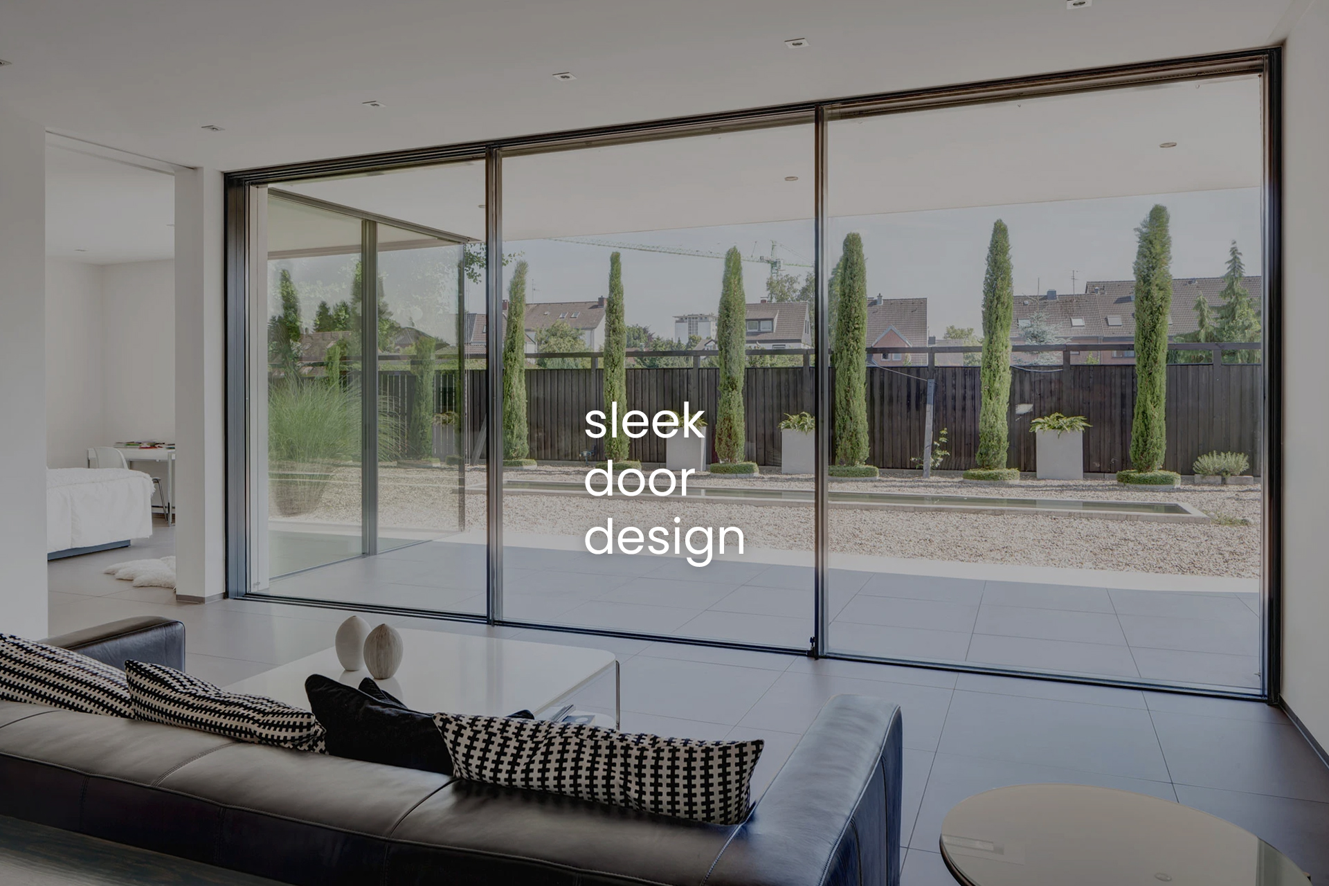 sleek sliding door